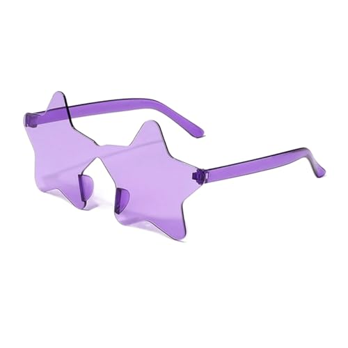 WLIHDB Partybrille 20 Stück rahmenlose, personalisierte, bunte Kugel-Sonnenbrillen, bonbonfarbene einteilige Brillen FüR Junggesellinnenabschiede(Purple) von WLIHDB