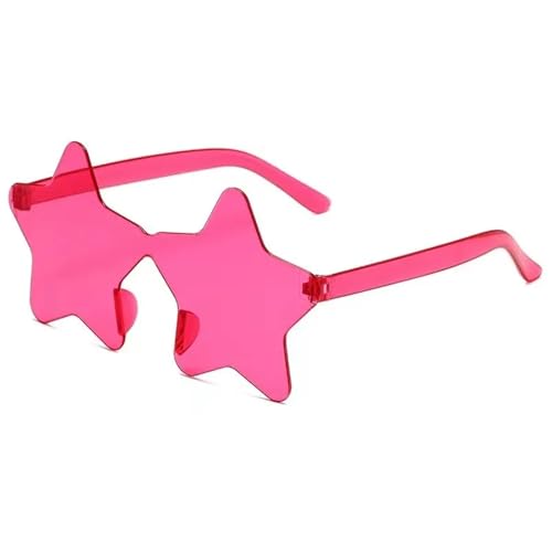 WLIHDB Partybrille 20 Stück rahmenlose, personalisierte, bunte Kugel-Sonnenbrillen, bonbonfarbene einteilige Brillen FüR Junggesellinnenabschiede(Rose) von WLIHDB