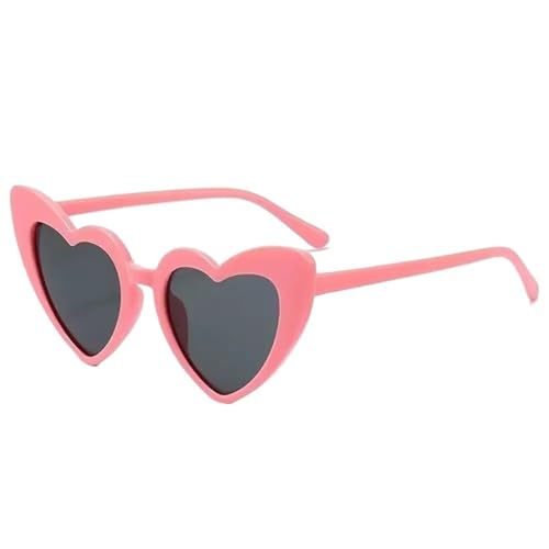 WLIHDB Partybrille 20 stücke Herz Sonnenbrille Cartoon Brillen Vintage Herz-Förmigen Sonnenbrillen Outdoor Brille FüR Junggesellinnenabschiede(Pink) von WLIHDB