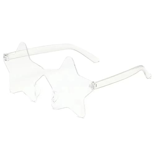 WLIHDB Partybrille 20 stücke Randlose Fünfzackigen Stern Sonnenbrille Candy Farbe Sonnenbrille Outdoor Hip-hop Brillen FüR Junggesellinnenabschiede(Color 10) von WLIHDB
