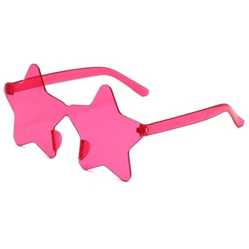 WLIHDB Partybrille 20 stücke Randlose Fünfzackigen Stern Sonnenbrille Candy Farbe Sonnenbrille Outdoor Hip-hop Brillen FüR Junggesellinnenabschiede(Color 9) von WLIHDB