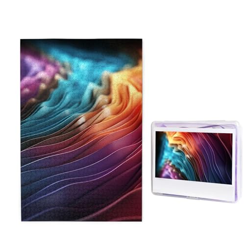 1000-teiliges Puzzle für Erwachsene, herausfordernde Holzpuzzles, individuelle farbige Linien, Bilderpuzzle für Spielabende, Familien-Holzpuzzles, fertige Größe 74,9 x 50 cm 1000-teiliges Puzzle für Erwachsene, herausfordernde Holzpuzzles, individuelle farbige Linien, Bilderpuzzle für Spielabende, Familien-Holzpuzzles, fertige Größe 74,9 x 50 cm von WLKSNBVD