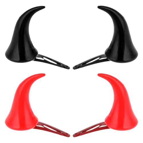 WLLHYF 2 Paar Halloween Teufelshörner Haarspange Mode Haarspangen Niedlich Kopfschmuck Kleine Vampir Kopfbedeckung Cosplay Kostüm Zubehör Party Dress Up für Weihnachten Halloween WLLHYF 2 Paar Halloween Teufelshörner Haarspange Mode Haarspangen Niedlich Kopfschmuck Kleine Vampir Kopfbedeckung Cosplay Kostüm Zubehör Party Dress Up für Weihnachten Halloween von WLLHYF