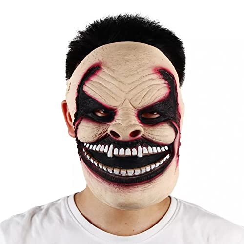 WLLLTY Halloween Maske Fiend Maske Halloween Karneval Party Cosplay Gruseliges Dämonenkostüm Latex Requisiten Verstellbar Elastisch von WLLLTY