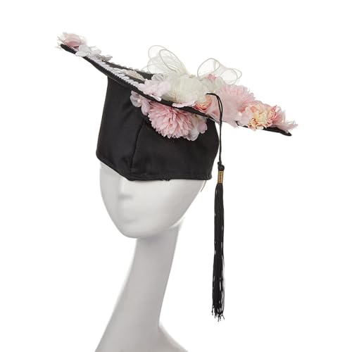 WLNEXT Abschlusshut mit realistischer Blume, für Erwachsene, Junggesellenabschied, College, Doktor, Teenager, Uni, Abschlussparty, dekorativer Hut WLNEXT Abschlusshut mit realistischer Blume, für Erwachsene, Junggesellenabschied, College, Doktor, Teenager, Uni, Abschlussparty, dekorativer Hut von WLNEXT