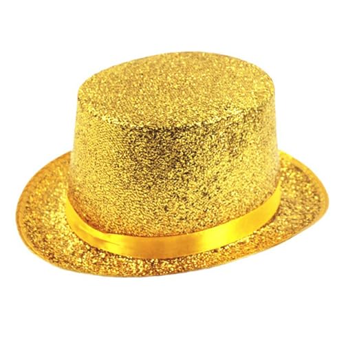WLNEXT Blingbling Hut mit kurzer Krempe, für Damen und Herren, Foto-Requisiten, Western-Stil, für Paraden, Shows, Uni, goldfarben, Kindermodell WLNEXT Blingbling Hut mit kurzer Krempe, für Damen und Herren, Foto-Requisiten, Western-Stil, für Paraden, Shows, Uni, goldfarben, Kindermodell von WLNEXT