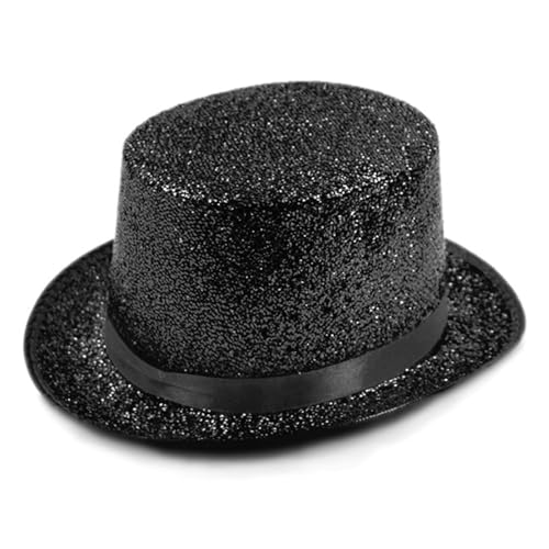 WLNEXT Blingbling Hut mit kurzer Krempe, für Damen und Herren, Foto-Requisiten, Western-Stil, für Paraden, Shows, Uni, schwarz, Erwachsenenversion WLNEXT Blingbling Hut mit kurzer Krempe, für Damen und Herren, Foto-Requisiten, Western-Stil, für Paraden, Shows, Uni, schwarz, Erwachsenenversion von WLNEXT
