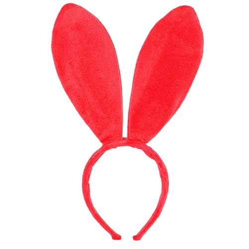 WLNEXT Damen-Haarreif mit Hasenohren, Fliege, Schwanz, Lolita-Stil, Karneval, Party, Kostüm, Halloween, Party, Cosplay, Zubehör, große rote Hasenohren WLNEXT Damen-Haarreif mit Hasenohren, Fliege, Schwanz, Lolita-Stil, Karneval, Party, Kostüm, Halloween, Party, Cosplay, Zubehör, große rote Hasenohren von WLNEXT