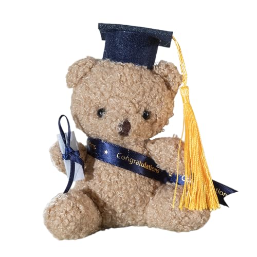 WLNEXT Gefüllter Bär in Abschlusshut, Bachelor Graduation Hut, Beginn Abschluss Bär Spielzeug WLNEXT Gefüllter Bär in Abschlusshut, Bachelor Graduation Hut, Beginn Abschluss Bär Spielzeug von WLNEXT