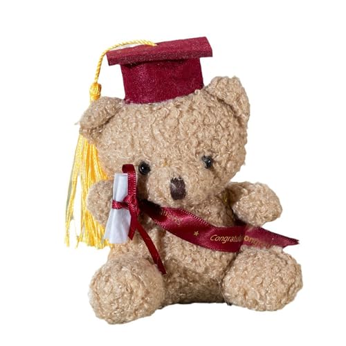 WLNEXT Gefüllter Bär in Abschlusshut, Bachelor Graduation Hut, Beginn Abschluss Bär Spielzeug WLNEXT Gefüllter Bär in Abschlusshut, Bachelor Graduation Hut, Beginn Abschluss Bär Spielzeug von WLNEXT