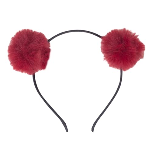 WLNEXT Haarband mit bunten Pompons für Partys, Bühnenauftritte, Blickfang, Party, Stirnband, Geburtstag, Kopfbedeckung, Burgunderrot WLNEXT Haarband mit bunten Pompons für Partys, Bühnenauftritte, Blickfang, Party, Stirnband, Geburtstag, Kopfbedeckung, Burgunderrot von WLNEXT