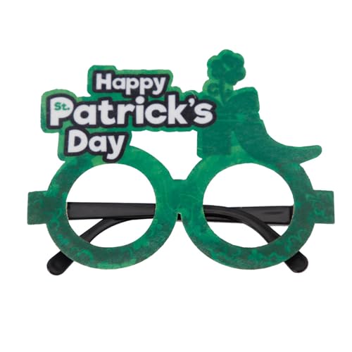 WLNEXT Patricks Day Irisches Kleeblatt Grünes vierblättriges Kleeblatt Kobold Kobold Kostüm Brille Foto Requisiten Brille Happy Schuhe WLNEXT Patricks Day Irisches Kleeblatt Grünes vierblättriges Kleeblatt Kobold Kobold Kostüm Brille Foto Requisiten Brille Happy Schuhe von WLNEXT