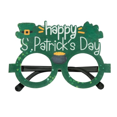 WLNEXT Patricks Day Irisches Kleeblatt Grünes vierblättriges Kleeblatt Kobold Kobold Kostüm Brille Foto Requisiten Brille Happy Sparschwein WLNEXT Patricks Day Irisches Kleeblatt Grünes vierblättriges Kleeblatt Kobold Kobold Kostüm Brille Foto Requisiten Brille Happy Sparschwein von WLNEXT