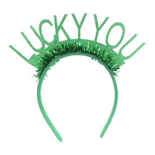WLNEXT Patricks Day grünes Lametta-Haarreif, Kopfschmuck, irische Party, Kleeblatt, Haarreif, Kostümzubehör, Typ2 WLNEXT Patricks Day grünes Lametta-Haarreif, Kopfschmuck, irische Party, Kleeblatt, Haarreif, Kostümzubehör, Typ2 von WLNEXT