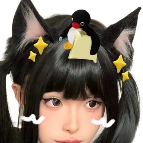 WLNEXT Pelziges Tier-Cosplay, Party-Cartoon-Ohr-Kostüm, Halloween-Cartoon-Tier-Rollenspiel-Kostüm, Live-Show-Kopfbedeckung von WLNEXT