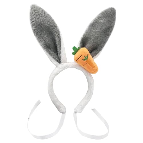 WLNEXT Plüsch-Hasenohr-Stirnband für Erwachsene und Kinder, lustiger Ohr-Haarreif, Rollenspiel, Kostüm, Bühnenhaarband, Urlaub, Kopfbedeckung, Weiß / Grau WLNEXT Plüsch-Hasenohr-Stirnband für Erwachsene und Kinder, lustiger Ohr-Haarreif, Rollenspiel, Kostüm, Bühnenhaarband, Urlaub, Kopfbedeckung, Weiß / Grau von WLNEXT