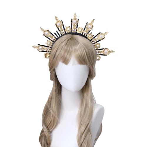 WLNEXT Stirnband-Bastelset, Muttergott-Kostüm, Stirnband, Sonnendame-Haarband, weibliche Tiaras, Kronenstück WLNEXT Stirnband-Bastelset, Muttergott-Kostüm, Stirnband, Sonnendame-Haarband, weibliche Tiaras, Kronenstück von WLNEXT