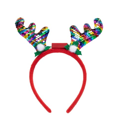 WLNEXT Weihnachts-Rentier-Horn-Stirnbänder, LED-Haarreifen für Weihnachten, Kopfschmuck, Kostümparty, Partyzubehör, Farbe WLNEXT Weihnachts-Rentier-Horn-Stirnbänder, LED-Haarreifen für Weihnachten, Kopfschmuck, Kostümparty, Partyzubehör, Farbe von WLNEXT
