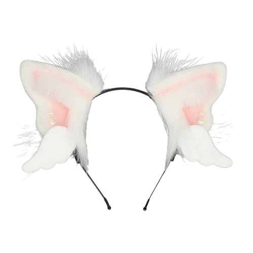 WLNEXT Wing Cats Ear Hairhoop for Roleplay, Cosplay Costume Headband, Halloween Headpieces, Japanese Bendable Ear Headband WLNEXT Wing Cats Ear Hairhoop for Roleplay, Cosplay Costume Headband, Halloween Headpieces, Japanese Bendable Ear Headband von WLNEXT