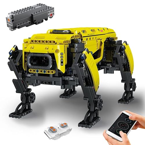 WLOXBKF Technik Mechanischer Hund Bausteine, APP Fernbedienung Robot Dog Bausätze Spielzeug Geschenke für 8+ Jahre (936 Teile) von WLOXBKF