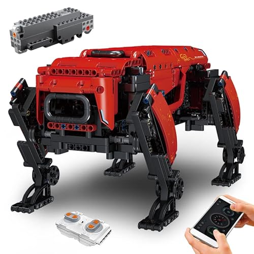 WLOXBKF 15067 Technik Roboter Hund Bausatz, APP RC Roboter Bausteine Spielzeug Modell Geschenk ab 8 Jahren für Jungen (936 Teile) von WLOXBKF