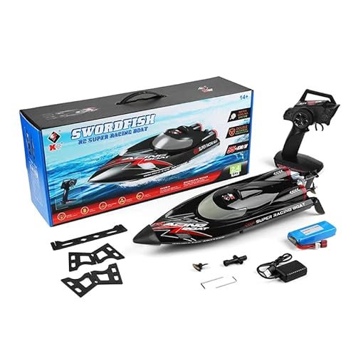 WLtoys WL916 RC Boat 2.4Ghz 55KM/H Brushless High Speed Racing Boat Model Remote Control Speedboat Children RC Toys (WL916 1B) von WLTOYS