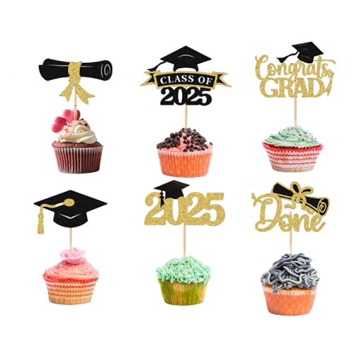 12 Stück bachelor geschenk,graduation deko,cupcake deko für Abschlussfeier Party Dekoration 12 Stück bachelor geschenk,graduation deko,cupcake deko für Abschlussfeier Party Dekoration von WLVinson