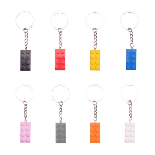 8 Stück Schlüsselanhänger Kompatible mit LEGO,Bausteine Anhänger Set für LEGO Mitgebsel,Legosteine für Jungen,Schlüsselbund aus Kunststoff für Kinder,Erwachsene,Partygeschenke,Schlüsselbrett Zubehör 8 Stück Schlüsselanhänger Kompatible mit LEGO,Bausteine Anhänger Set für LEGO Mitgebsel,Legosteine für Jungen,Schlüsselbund aus Kunststoff für Kinder,Erwachsene,Partygeschenke,Schlüsselbrett Zubehör von WLVinson
