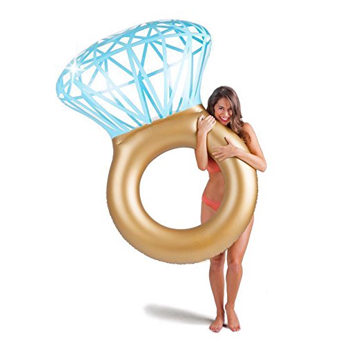 WLZP Aufblasbare Pool Luftmatratze, Poolparty Diamant Schwimmring und Herbewegung mit Doppel Schnellventilen, Fotografie Requisiten, Aufblasbare Pool Lounger Spielzeug für Erwachsene 120 x 140cm von WLZP