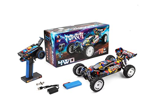 WLtoys High-Speed RC Car 124007 75KM/H 4WD RC Car Professional Racing Car Brushless Electric High Speed Off-Road Drift Remote Control Toys for Boy (124007 1 * 2200) von WLtoys
