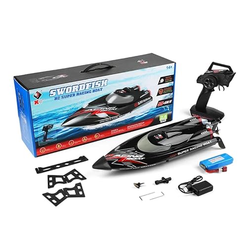 WLtoys WL916 RC Boat 2.4Ghz 55KM/H Brushless High Speed Racing Boat Model Remote Control Speedboat Children RC Toys (WL916 1B) von WLtoys