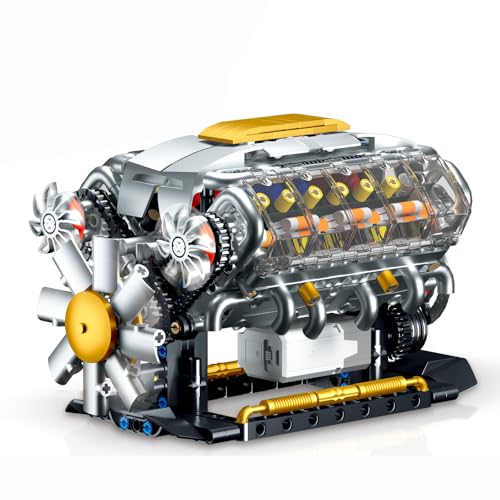 V8 Motorbaukasten für Erwachsene, MOC V8 Motor Modell für Ausstellungen, Kompatibel mit Lego, STEM Bauprojekt für Jungen 8-14 Jahre, Bildungs-Spielzeug für Kinder und Jugendliche,One Size V8 Motorbaukasten für Erwachsene, MOC V8 Motor Modell für Ausstellungen, Kompatibel mit Lego, STEM Bauprojekt für Jungen 8-14 Jahre, Bildungs-Spielzeug für Kinder und Jugendliche,One Size von WMDMJT