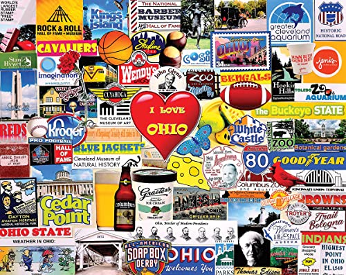 White Mountain Puzzles I Love Ohio, 1000 Teile Puzzle von White Mountain