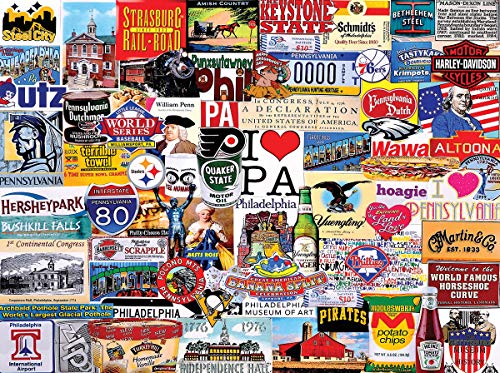 White Mountain Puzzles I Love Pennsylvania - 1000 Piece Jigsaw Puzzle von WMP