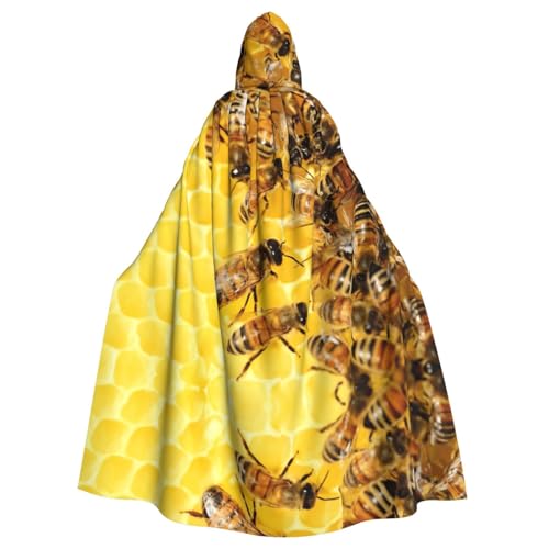 WMSYJHLA Bee Flying Halloween Unisex Kapuzenumhang Umhang Robe Weihnachten Verkleidung Kostüme für Erwachsene Vampir Hexe WMSYJHLA Bee Flying Halloween Unisex Kapuzenumhang Umhang Robe Weihnachten Verkleidung Kostüme für Erwachsene Vampir Hexe von WMSYJHLA