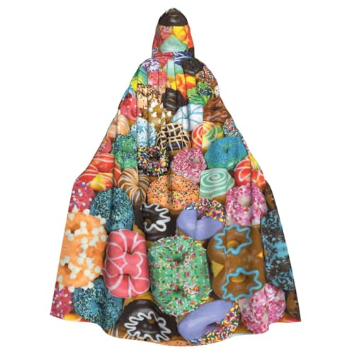 WMSYJHLA Donuts Halloween Unisex Kapuzenumhang Umhang Robe Weihnachten Verkleidung Kostüme für Erwachsene Vampir Hexe WMSYJHLA Donuts Halloween Unisex Kapuzenumhang Umhang Robe Weihnachten Verkleidung Kostüme für Erwachsene Vampir Hexe von WMSYJHLA