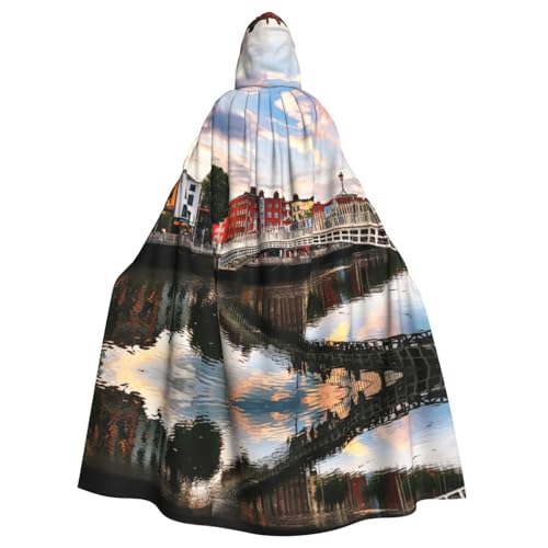 WMSYJHLA Dublin Irland Ha Penny Bridge River Halloween Unisex Kapuzenumhang Umhang Robe Weihnachten Verkleidung Kostüme für Erwachsene Vampir Hexe WMSYJHLA Dublin Irland Ha Penny Bridge River Halloween Unisex Kapuzenumhang Umhang Robe Weihnachten Verkleidung Kostüme für Erwachsene Vampir Hexe von WMSYJHLA