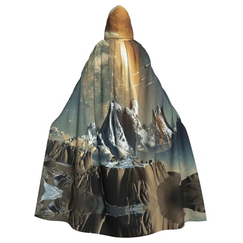WMSYJHLA Earth Mountain Halloween-Kostüm, Unisex, mit Kapuze, Umhang, Umhang, Weihnachts-Kostüm, für Erwachsene, Vampir-Hexe WMSYJHLA Earth Mountain Halloween-Kostüm, Unisex, mit Kapuze, Umhang, Umhang, Weihnachts-Kostüm, für Erwachsene, Vampir-Hexe von WMSYJHLA