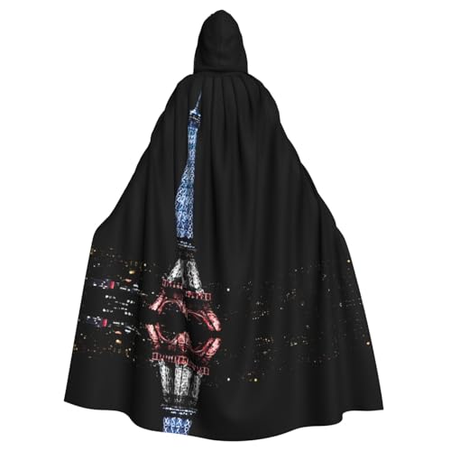 WMSYJHLA Eiffelturm 2 Halloween Unisex Kapuzenumhang Umhang Robe Weihnachten Verkleidung Kostüme für Erwachsene Vampir Hexe WMSYJHLA Eiffelturm 2 Halloween Unisex Kapuzenumhang Umhang Robe Weihnachten Verkleidung Kostüme für Erwachsene Vampir Hexe von WMSYJHLA