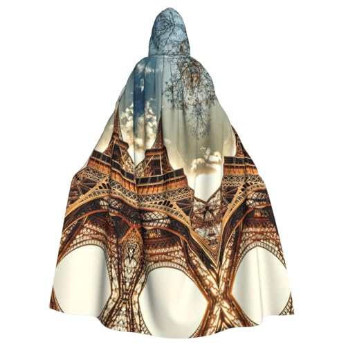 WMSYJHLA Eiffelturm 4 Halloween Unisex Kapuzenumhang Umhang Robe Weihnachten Verkleidung Kostüme für Erwachsene Vampir Hexe WMSYJHLA Eiffelturm 4 Halloween Unisex Kapuzenumhang Umhang Robe Weihnachten Verkleidung Kostüme für Erwachsene Vampir Hexe von WMSYJHLA