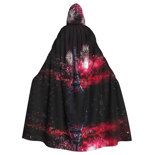 WMSYJHLA Eiffelturm Feuerwerk Halloween Unisex Kapuzenumhang Umhang Robe Weihnachten Verkleidung Kostüme für Erwachsene Vampir Hexe WMSYJHLA Eiffelturm Feuerwerk Halloween Unisex Kapuzenumhang Umhang Robe Weihnachten Verkleidung Kostüme für Erwachsene Vampir Hexe von WMSYJHLA