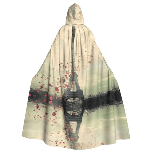 WMSYJHLA Eiffelturm Halloween Unisex Kapuzenumhang Umhang Robe Weihnachten Verkleidung Kostüme für Erwachsene Vampir Hexe WMSYJHLA Eiffelturm Halloween Unisex Kapuzenumhang Umhang Robe Weihnachten Verkleidung Kostüme für Erwachsene Vampir Hexe von WMSYJHLA