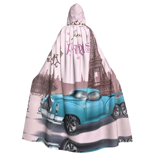 WMSYJHLA Eiffelturm Luxus Altes Auto Halloween Unisex Kapuzenumhang Umhang Robe Weihnachten Verkleidung Kostüme für Erwachsene Vampir Hexe WMSYJHLA Eiffelturm Luxus Altes Auto Halloween Unisex Kapuzenumhang Umhang Robe Weihnachten Verkleidung Kostüme für Erwachsene Vampir Hexe von WMSYJHLA