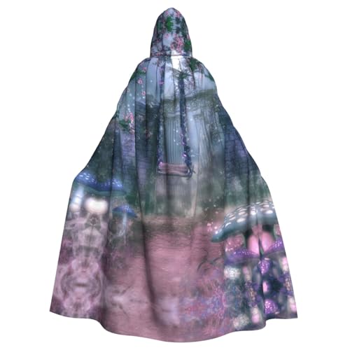 WMSYJHLA Fantasy-Frühlingsblumen-Schaukel, Halloween, Unisex, Kapuzenumhang, Umhang, Robe, Weihnachts-Kostüme für Erwachsene, Vampir-Hexe WMSYJHLA Fantasy-Frühlingsblumen-Schaukel, Halloween, Unisex, Kapuzenumhang, Umhang, Robe, Weihnachts-Kostüme für Erwachsene, Vampir-Hexe von WMSYJHLA