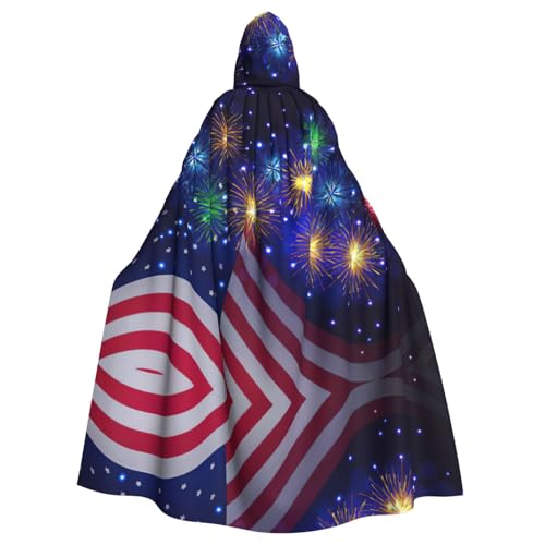 WMSYJHLA Feuerwerk Amerikanische Flagge 4. Juli Halloween Unisex Kapuzenumhang Umhang Robe Weihnachten Verkleidung Kostüme für Erwachsene Vampir Hexe WMSYJHLA Feuerwerk Amerikanische Flagge 4. Juli Halloween Unisex Kapuzenumhang Umhang Robe Weihnachten Verkleidung Kostüme für Erwachsene Vampir Hexe von WMSYJHLA