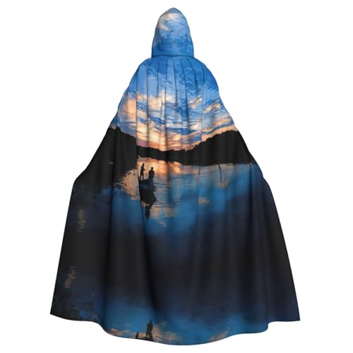 WMSYJHLA Fishing Scenic Halloween Unisex Kapuzenumhang Umhang Robe Weihnachten Verkleidung Kostüme für Erwachsene Vampir Hexe WMSYJHLA Fishing Scenic Halloween Unisex Kapuzenumhang Umhang Robe Weihnachten Verkleidung Kostüme für Erwachsene Vampir Hexe von WMSYJHLA
