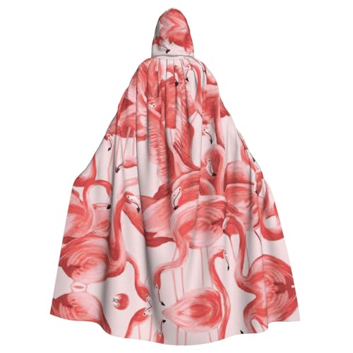 WMSYJHLA Flamingo-Kostüm für Halloween, Unisex, mit Kapuze, Umhang, Umhang, Weihnachts-Kostüm, für Erwachsene, Vampir-Hexe WMSYJHLA Flamingo-Kostüm für Halloween, Unisex, mit Kapuze, Umhang, Umhang, Weihnachts-Kostüm, für Erwachsene, Vampir-Hexe von WMSYJHLA