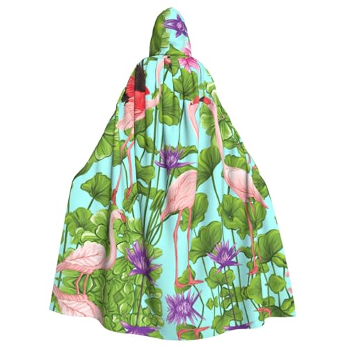 WMSYJHLA Flamingo-Liebesblumen-Umhang, Unisex, Kapuzenumhang, Umhang, Weihnachts-Kostüm, für Erwachsene, Vampir-Hexe WMSYJHLA Flamingo-Liebesblumen-Umhang, Unisex, Kapuzenumhang, Umhang, Weihnachts-Kostüm, für Erwachsene, Vampir-Hexe von WMSYJHLA