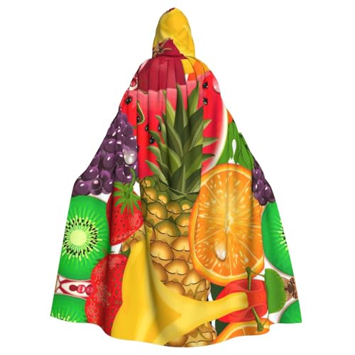WMSYJHLA Fresh Juicy Fruits Ananas Berries Watermelon Grape Orange Halloween Unisex Hooded Cloak Cape Robe Christmas Fancy Dress Costumes For Adults Vampire Witch WMSYJHLA Fresh Juicy Fruits Ananas Berries Watermelon Grape Orange Halloween Unisex Hooded Cloak Cape Robe Christmas Fancy Dress Costumes For Adults Vampire Witch von WMSYJHLA