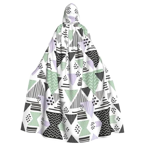 WMSYJHLA Geometrisches Dreieck, Halloween, Unisex, Kapuzenumhang, Umhang, Robe, Weihnachts-Kostüme für Erwachsene, Vampir-Hexe WMSYJHLA Geometrisches Dreieck, Halloween, Unisex, Kapuzenumhang, Umhang, Robe, Weihnachts-Kostüme für Erwachsene, Vampir-Hexe von WMSYJHLA